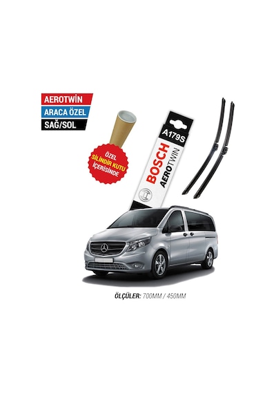 Bosch Aerotwin A179S Mercedes Vito Silecek Seti (2015-2024)