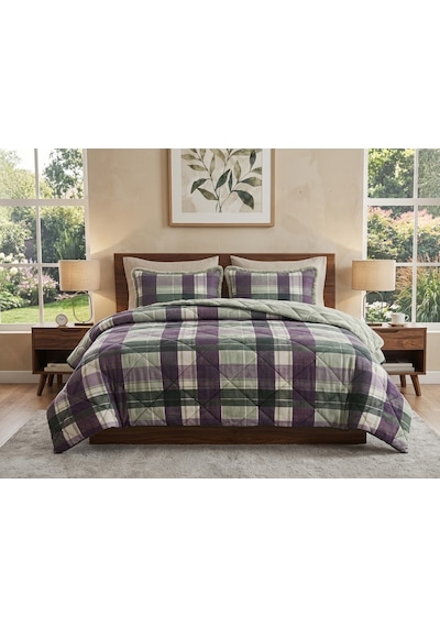 Comforter Çift Kişilik Yorgan Set / 220x240 / Çeyiz / Yorgan /set Koyu Yeşil