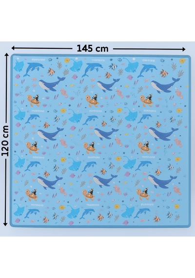 Mama Sandalyesi ve Aktivite Örtüsü - Kaydırmaz Taban - Su Itici Yüzey - Yıkanabilir - 145x120 CM