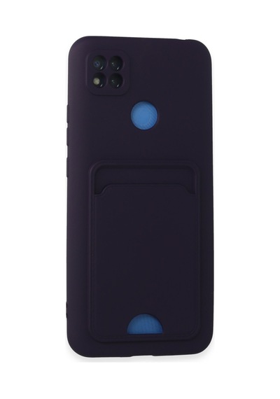 Xiaomi Redmi 9c Uyumlu Kılıf Kelvin Kartvizitli Silikon - Derin Mor