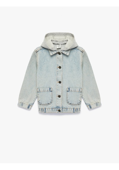 Koton Uzun Kollu Cepli Pamuklu Oversize Kapşonlu Denim Ceket Açık İndigo 6skb20001td Açık İndigo Koton Uzun Kollu Cepli Pamuklu Oversize Kapşonlu Denim Ceket Açık İndigo 6skb20001td Açık İndigo