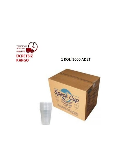 Plastik Pet Bardak 180 Cc 3000 Adet Ahşap Karıştırıcı