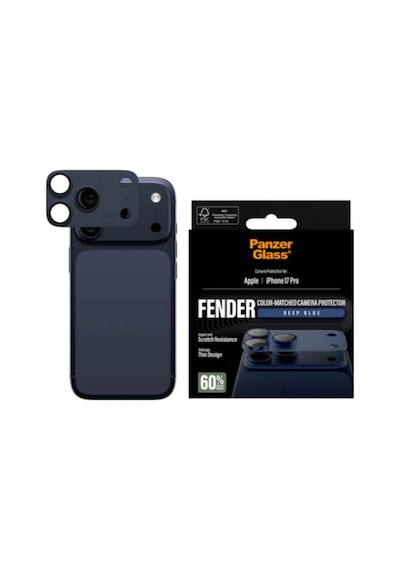 Panzerglass Apple Uyumlu iPhone 17 Pro Fender Mavi Lens Koruyucu Mavi