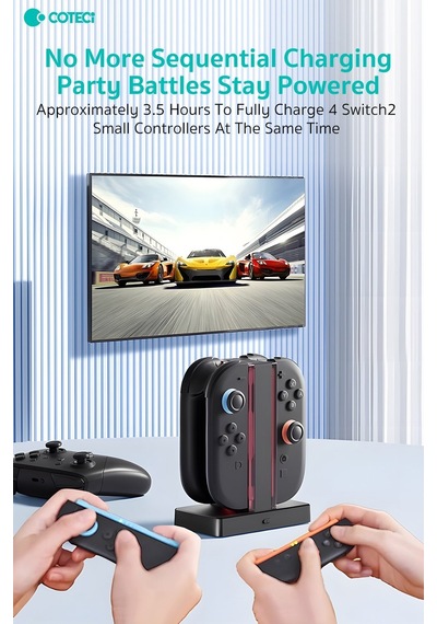 Özel Seri Oyuncağı Oyun Odası Oda Düzeni Coteci Nintendo Switch 2 Joy-con Şarj Ünitesi Ve Standı