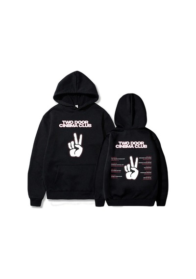 Tarzsokak Siyah Unisex Streetwear Two Door Cinema Club Long Sleeve Men Women Winter Sweatshirts Sudad