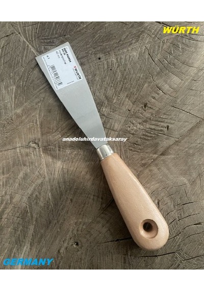 Würth 40mm Çelik Spatula Macun Spatula Kazıma Spatula 4cm Paslanmaz Çelik Gri