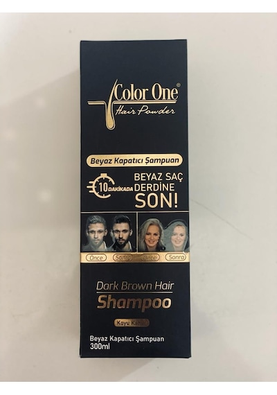 Color One Hair Saç Siyahlaştırıcı Koyu Kahve Boya Şampuan 300 ML