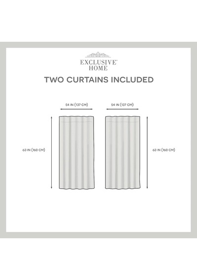 Curtains Crescendo Karartma Perdesi, Astarlı, Gizli Halkalı, 132 X 168 Cm, İndigo