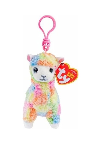 Ty Beanie Boos Peluş Renkli Lama Anahtarlık Lola Çok Renkli