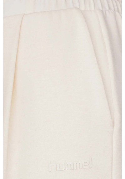 Hummel Logolu Regular Fit Lastikli Paça Eşofman Altı Kadın Eşofman Altı 932528-9157 Ekru