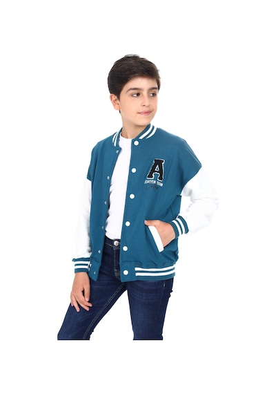 Toontoy Kids Toontoy Erkek Çocuk Kolej Yaka Çıtçıt Kapama Cepli Düşük Omuz Nakış Baskılı Renk Bloklu Örme Hırka - 2 İplik Şardonlu Petrol Mavi Toontoy Kids Toontoy Erkek Çocuk Kolej Yaka Çıtçıt Kapama Cepli Düşük Omuz Nakış Baskılı Renk Bloklu Örme Hırka - 2 İplik Şardonlu Petrol Mavi