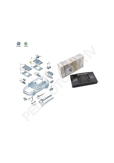 Passat B8 Ön Tavan Lambası 5g1947105q 2015 - 2022