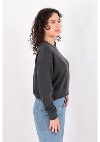Busem S0016589 Kadın Sweatshirt Antrasit