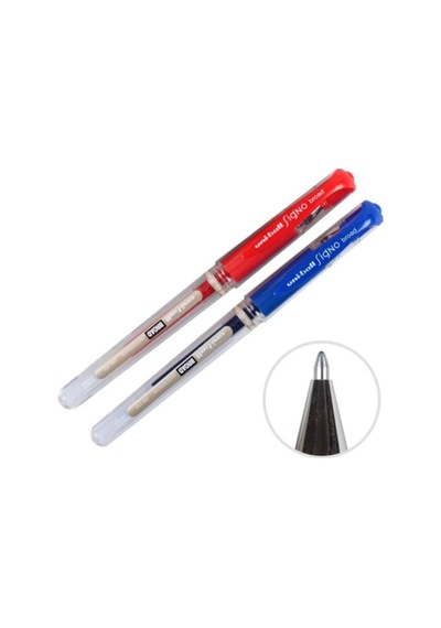 Mavi Kırmızı İmza Kalemi Um-153 Signo Broad Roller Kalem 1.0 Mm 2
