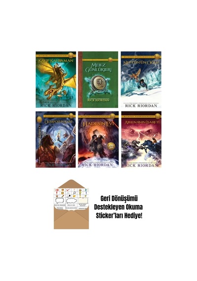 Olimpos Kahramanları 6 Kitap Set + Okuma Sticker'ları