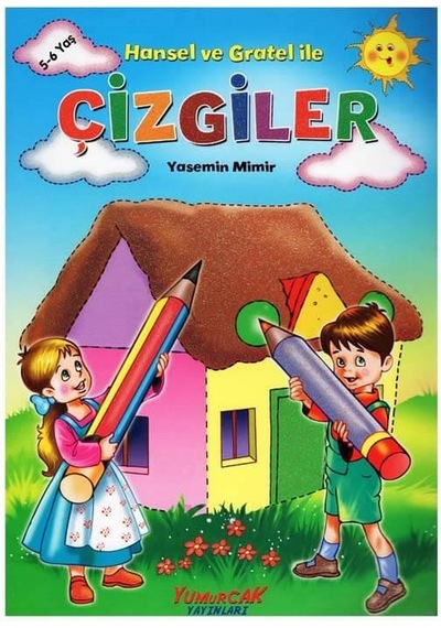 +5 Yaş Hansel ve Gratel ile Çizgiler Kitabı Yumurcak Yayınları