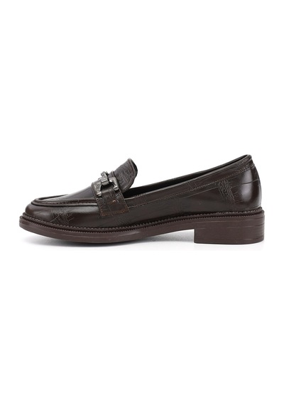 Gönderir Kadın Kahve Kroko Loafer Ayakkabı Ddza86535743 Kahverengi