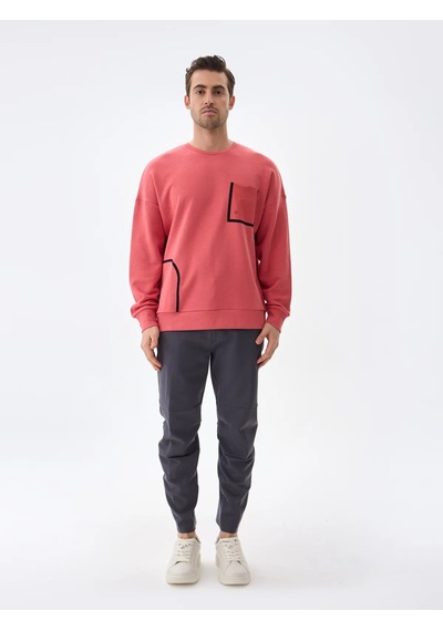 Isaora Performance Cotton Sweat Erkek Powder Red Sweat Isr8113 Kırmızı