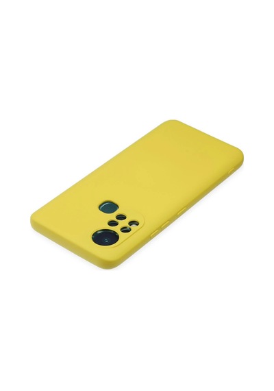 Newface İnfinix Hot 11s Kılıf Nano İçi Kadife Silikon Semeglbl - 52 - Sarı