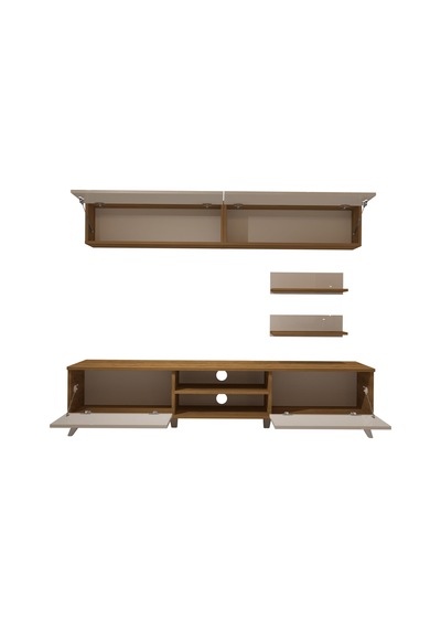 Decoraktiv Eko 5 Mdf Dvd Retro Tv Ünitesi Tv Sehpası Pera - Beyaz