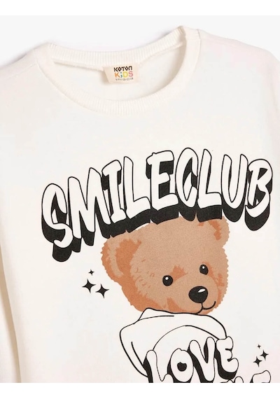 Koton Kız Çocuk Sweatshirt Ekru 5wkg10096ak 25ky59000229 Y5915 Ekru Koton Kız Çocuk Sweatshirt Ekru 5wkg10096ak 25ky59000229 Y5915 Ekru