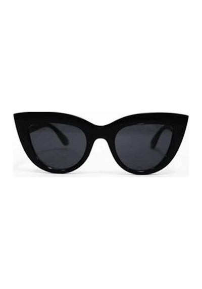 Mobgift Cat Eye Oval Güneş Gözlüğü Siyah