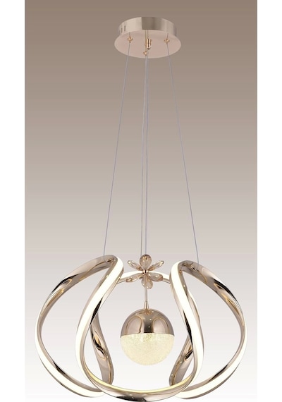 Nilüfer 3 Renk Gold Sarı Beyaz Ve Gün Işığı Luxury Led Kristal Taşlı Avize Çok Renkli