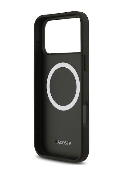Apple Uyumlu iPhone 17 Pro Max Kılıf Lacoste Lisanslı M-safeli Pu Deri Kartlıklı Karışık Monogram Desenli Yeşil Yeşil