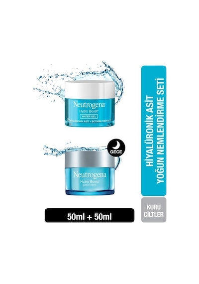 Neutrogena Hydro Boost Water Gel 50 ML+Gece Kremi 50 ML