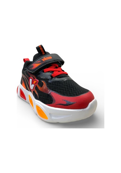 Vicco Coin Erkek Çocuk Okul Öncesi Işıklı Rahat Sneaker Kırmızı