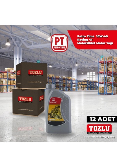 Petro Time 10W-40 Racing 4t Motosiklet Motor Yağı 12 Adet