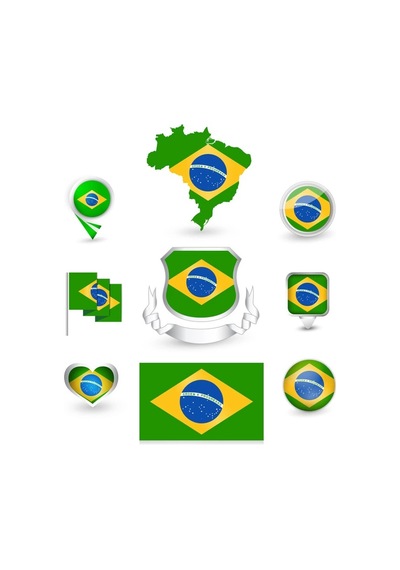 Brezilya Sticker Set