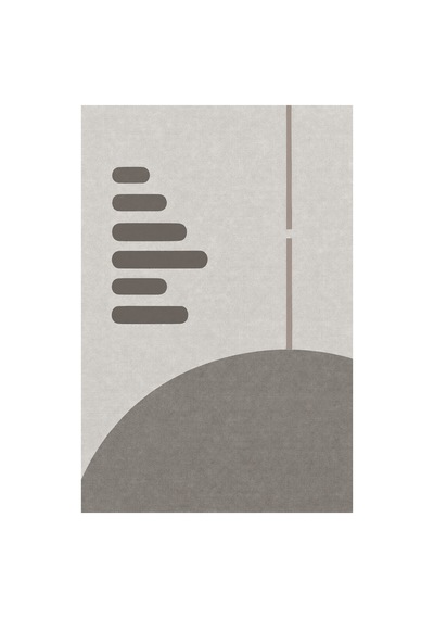 Kartela Halı Aralık Minimal Modern Halı Açık Gri Kaymaz Taban Makinede Yıkanabilir 60x90 Cm