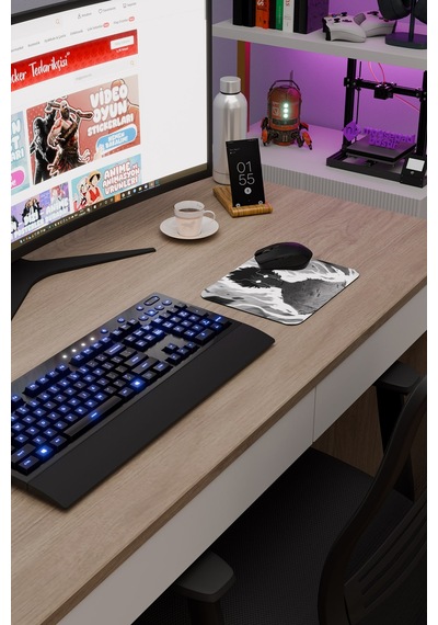 Mob Psycho 100 Anime V1 - 22x18 Gaming Kauçuk Kaymaz Taban Mouse Pad Fare Altlığı