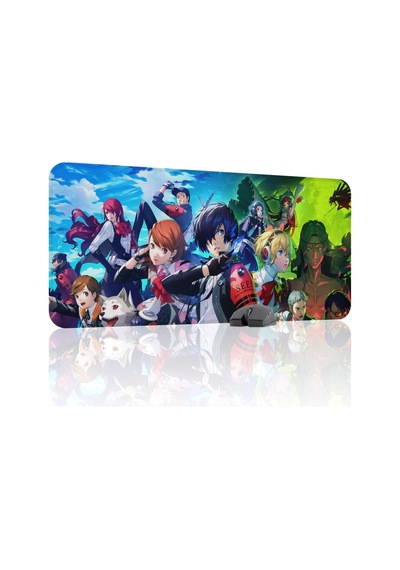Persona 3 Kaymaz Dikişli Kauçuk Oyuncu Mousepad V1 - 90x40 Xxl Gaming Mouse Pad Fare Altlığı
