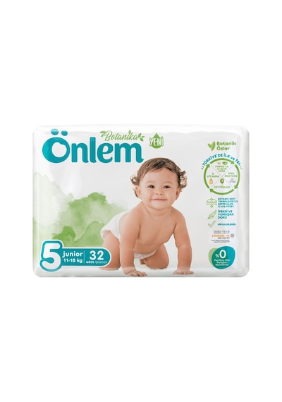 Önlem Botanika Bebek Bezi 5 Numara Junior İkili Jumbo Paket 32 Adet