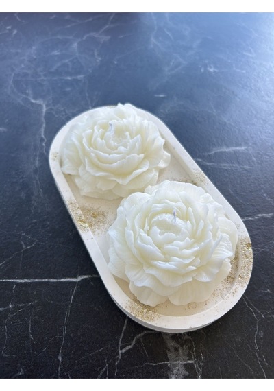 Bernami Vazo Pinterest Dekoratif Şakayık Mum 3'lü Set Diğer