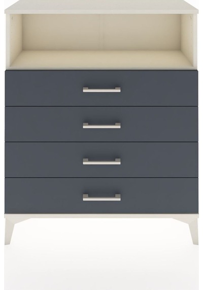 Arges Şifonyer Tek Raflı 4 Çekmeceli 88x30x106 Aytaşı-antrasit Aytaşı