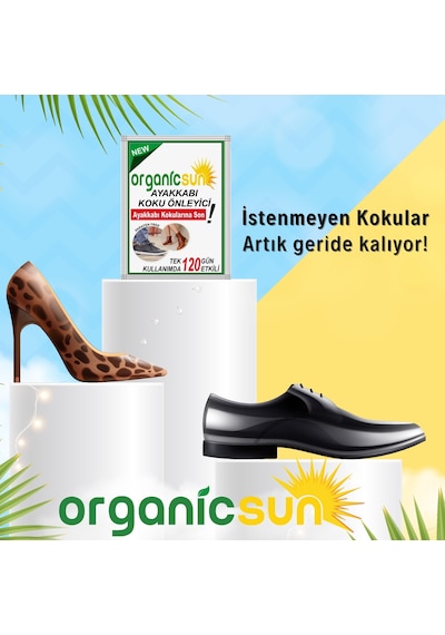 Organicsun 5'li Paket Ayakkabı Koku Önleyici Giderici Toz