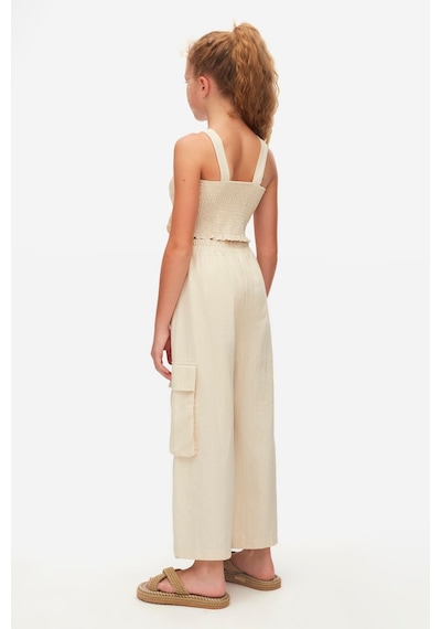 Kız Çocuk Sandshell Crop 38319 Krem