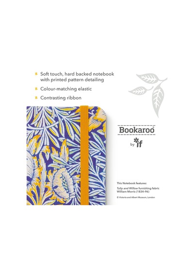 Bookaroo A6 Günlük Mavi Çiçek Desen
