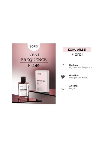 Loris K-449 Frequence Kadın Parfüm EDP 50 ML Çiçeksi