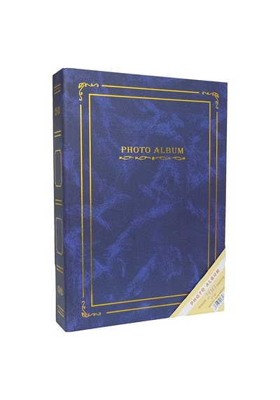 200'lük 13x18cm Ciltbezli Fotoğraf Albümü/acr-9207 Sadece Mavi