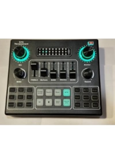 Canlı Yayın Ses Kartı Karaoke Özellikli Müzik İçin Ses Kartı Usb Mixer Ses Kartı