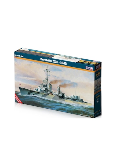 Mistercraft G055 1/400 Zerströer Z31 1942 Zırhlı Gemi Plastik Model Kiti