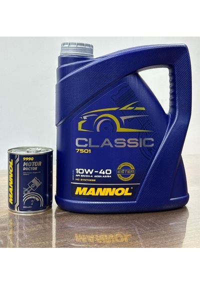 Motorx 10W40 Classic Yüksek Performanslı 4L Motor Yağı + Yüksek Etkili Motor Doctor Duman Kesici Katkısı