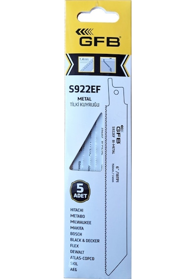 Gfb Tilki Kuyruğu 2270 Metal S922ef 5li Paket