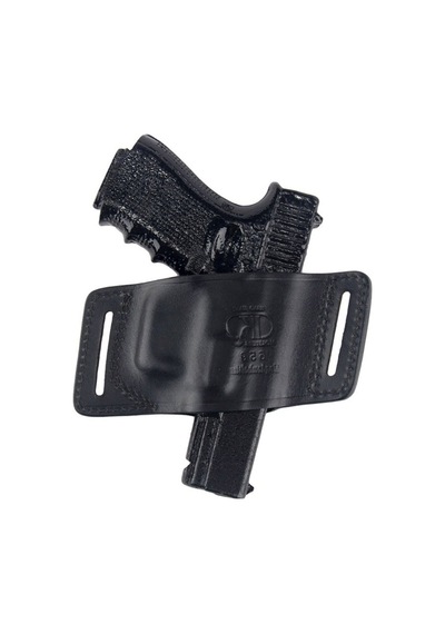 Glock Deri Tabanca Kılıfı Yarım Kelebek Atkısız Siyah Sol El-2834 Siyah