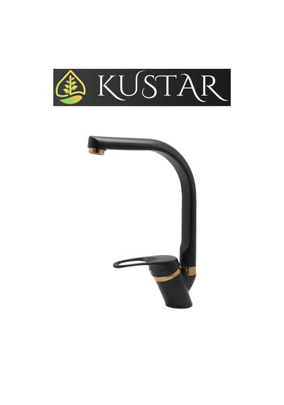 Kustar Tyal Gold Siyah Mutfak Evye Bataryası