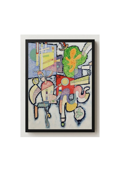 Modern Sanat Kandinsky Karmaşık-basit Çerçevesiz Poster 21x30 Cm A4 Tablo Modern Sanat Ekspresyonizm